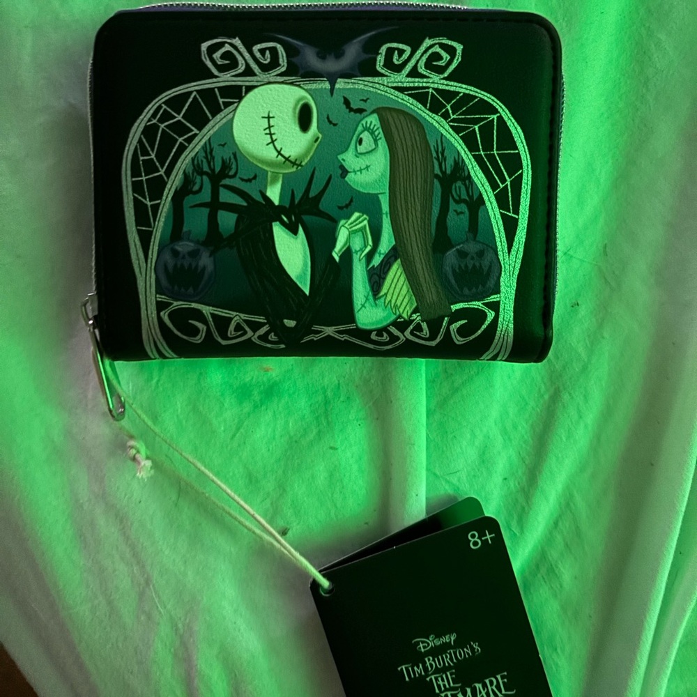 Disney Black and Green Nightmare Before Christmas Wallet